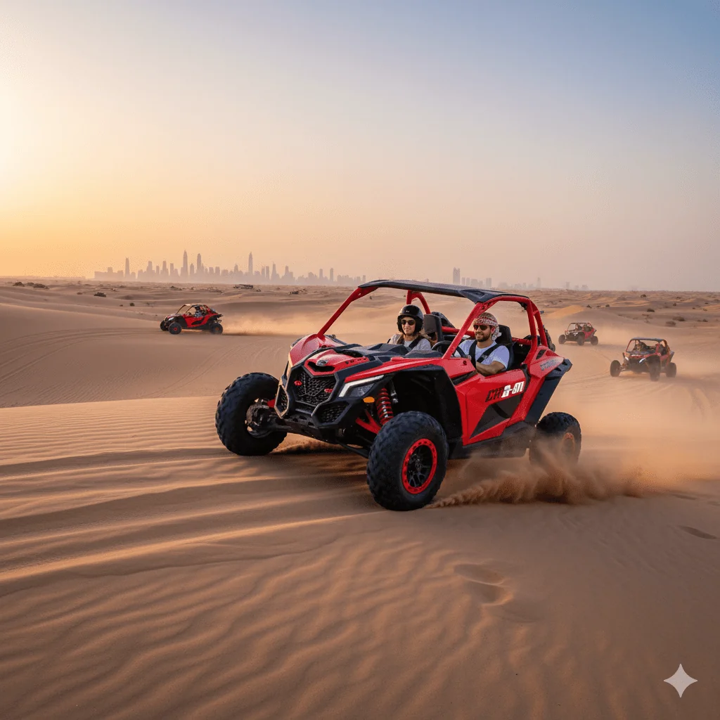 Morning dune buggy Dubai off-road experience