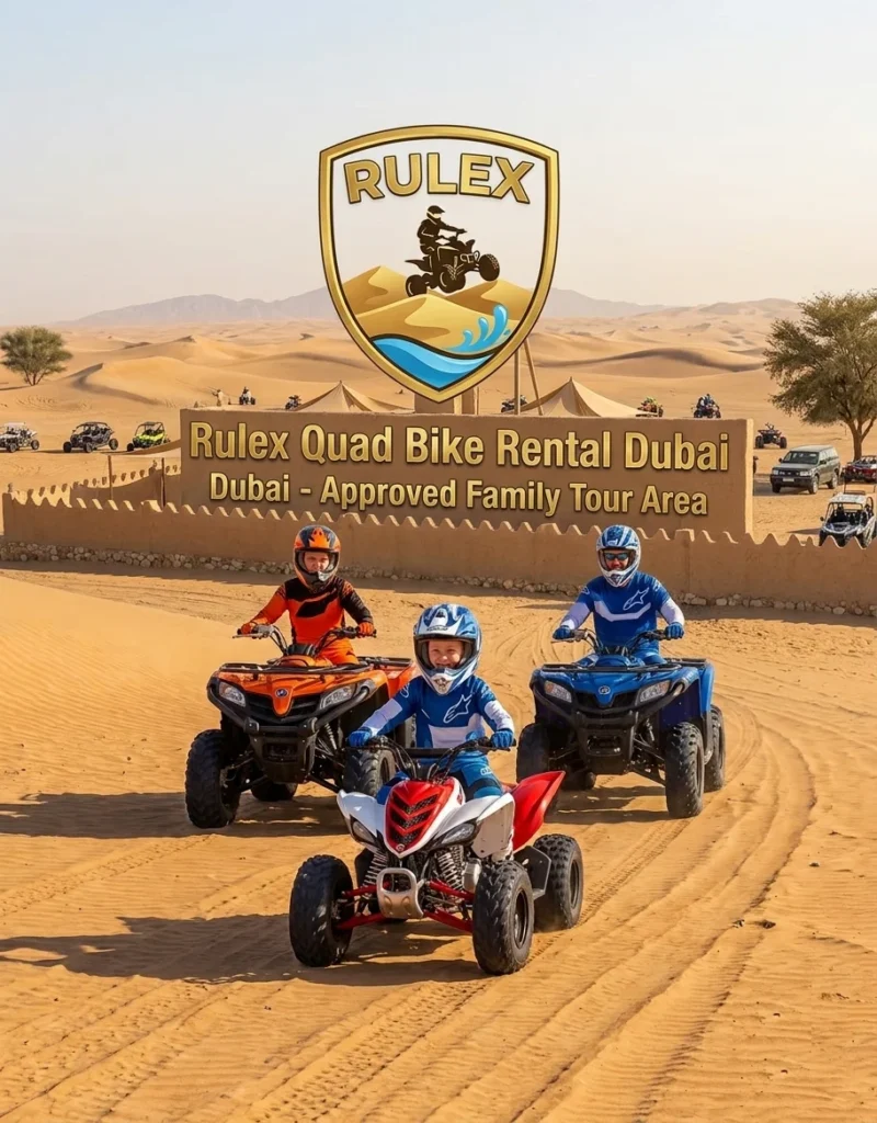 Book Quad Bike Dubai Tour online and enjoy a guided ATV ride across the stunning red dunes of the Arabian Desert with professional instructors