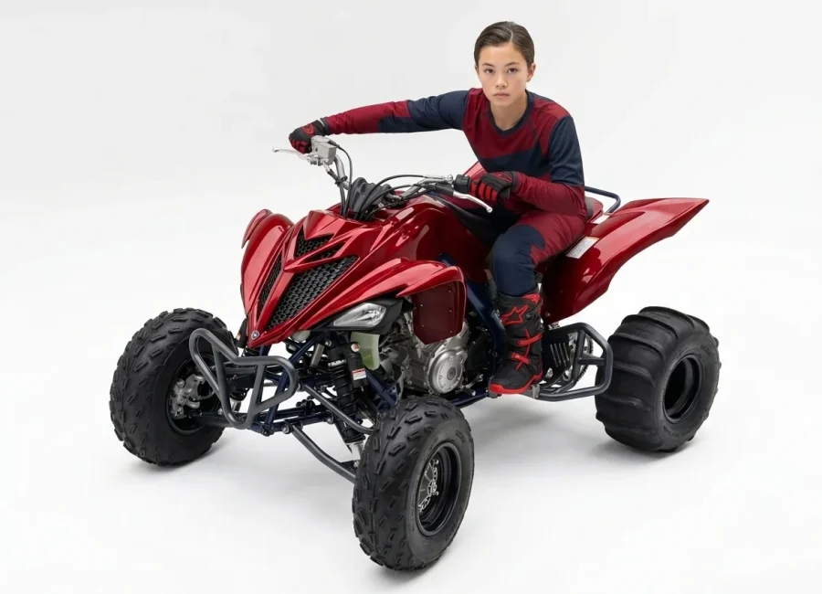 YAMAHA Raptor quad bike rental in Dubai desert
